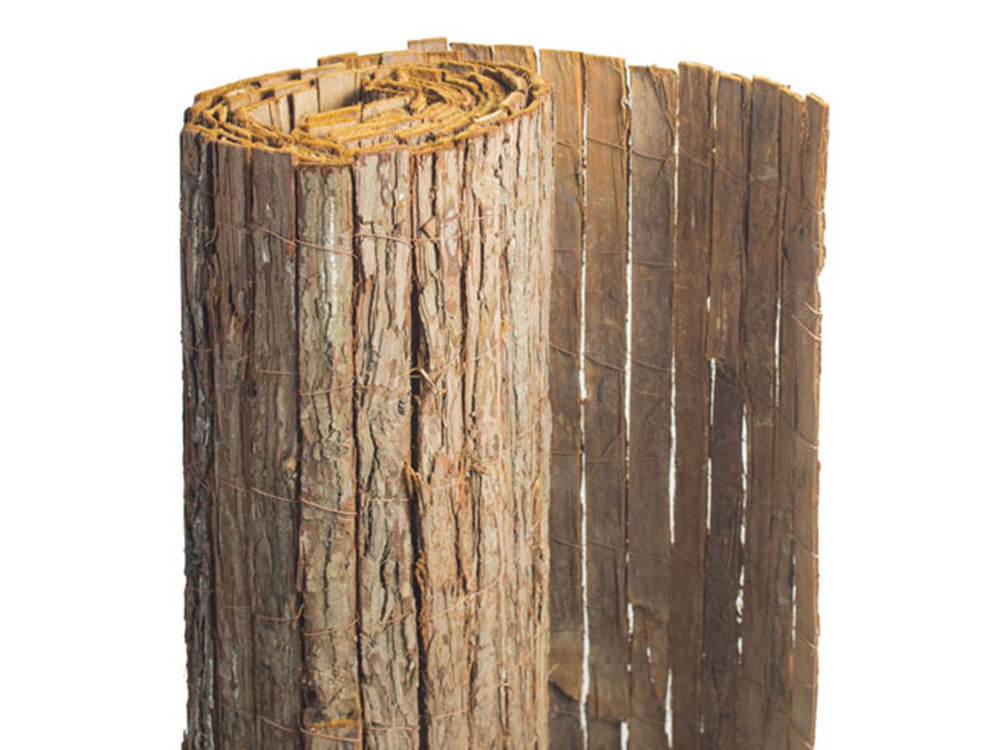Brise vue en écorces de pin naturel - 1 rouleaux de 1 x 5 m