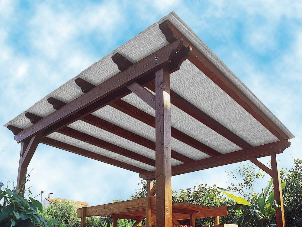 Brise vue multipaille gris 300 x 150 cm