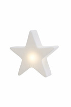 Étoiles lumineuses blanc - 2x12cm & 1x9cm - lampe intérieur à bat.
