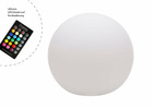 Boules lumineuses blanc (rgb) -  3x40cm - lampe extérieur et intérieur  rc