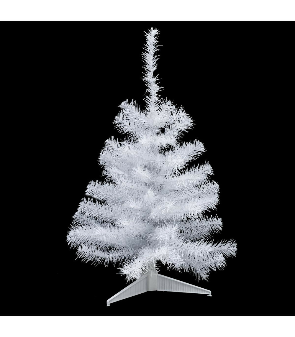 Sapin de noël artificiel blanc h 70 cm