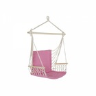Chaise de jardin  rose polyester coton pin (97 x 54 x 100 cm)