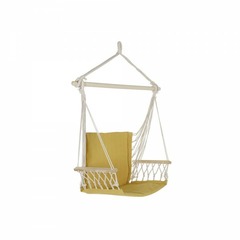 Chaise de jardin  moutarde polyester coton pin (97 x 50 x 120 cm)
