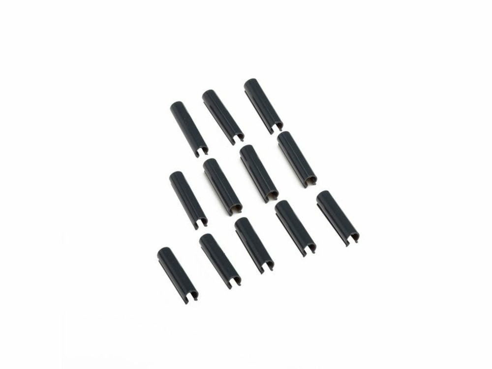 Lot de 100 clips pvc à fixer lixo gris, h.1 cm