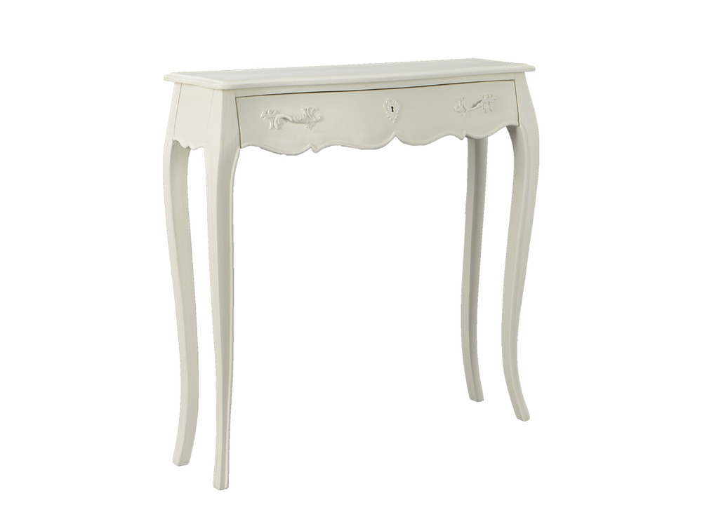 Console murano blanc 1 tiroir