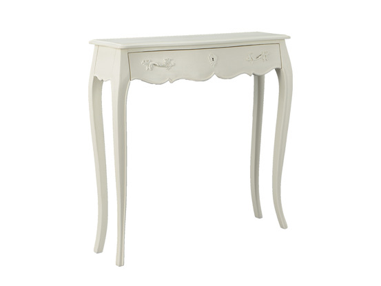Console murano blanc 1 tiroir