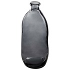 Vase bouteille verre recyclé h73 gris foncé