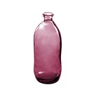 Vase bouteille verre recyclé h 51 rose