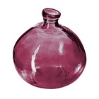 Vase rond verre recyclé d 33 prune