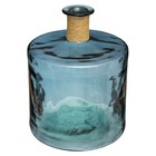 Vase épaule en verre recyclé h 45 bleu