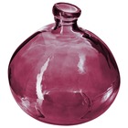 Vase rond verre recyclé d45 prune