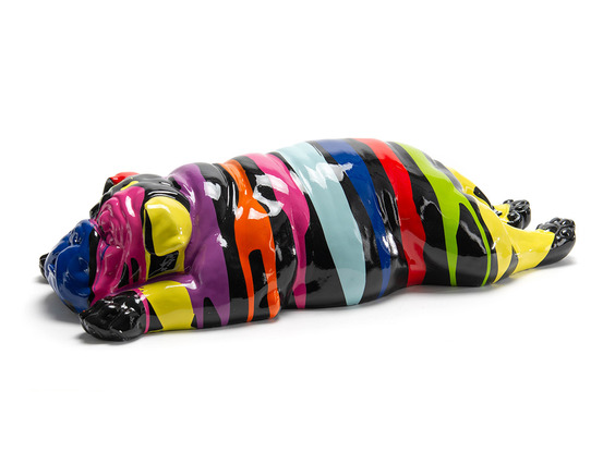 Chien couché trash noir