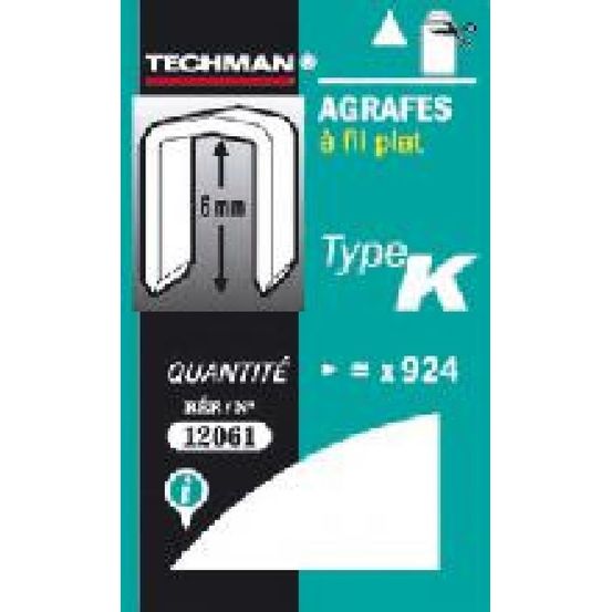 Agrafes 12 mm - type k
