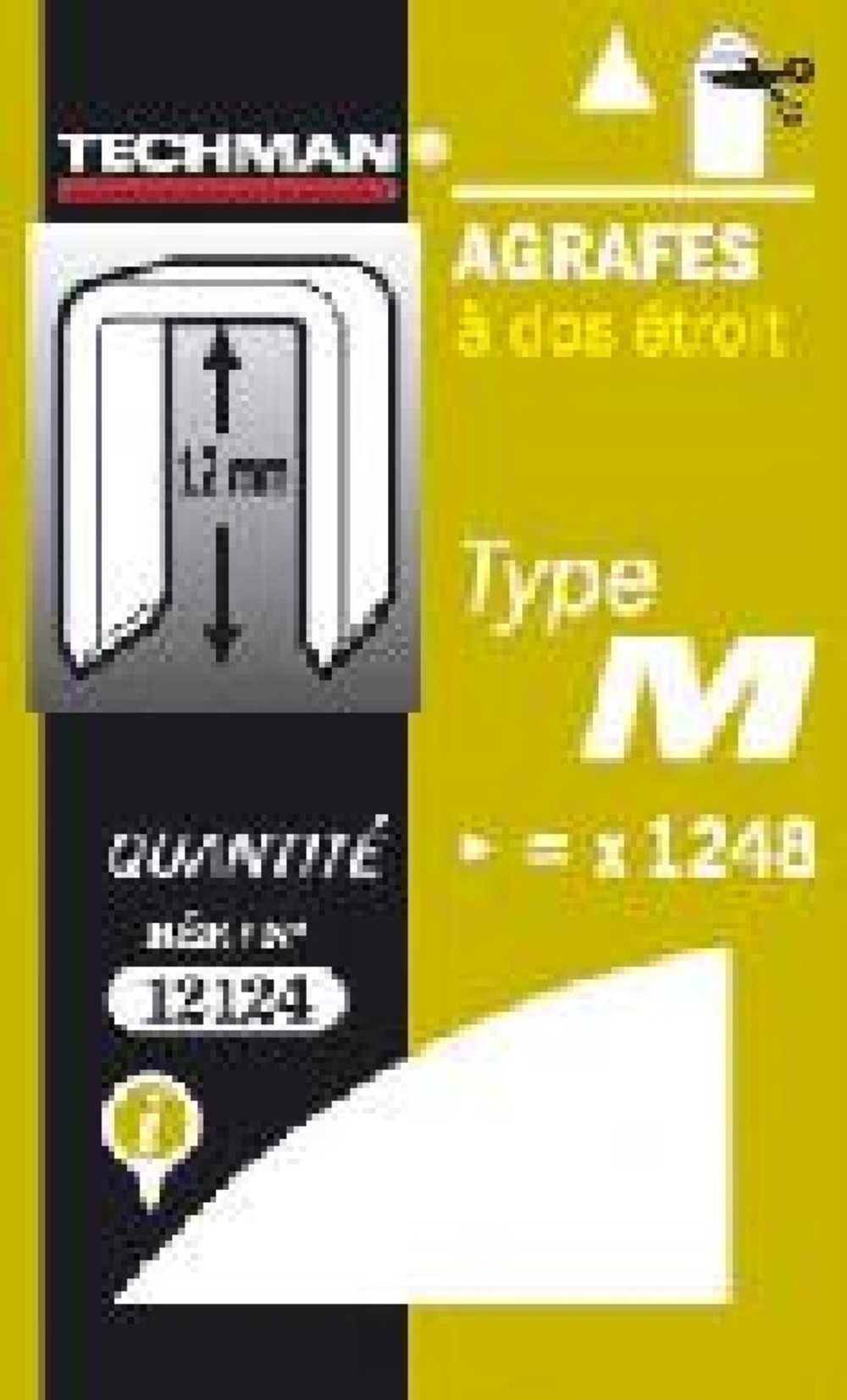 Agrafes 12 mm - type m