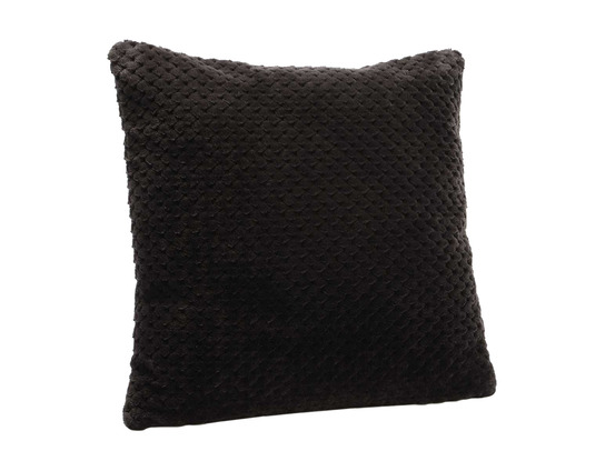 Coussin + housse damier chocolat