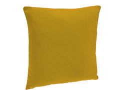 Coussin déhoussable 38x38 cm - jaune ocre