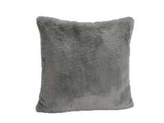 Coussin luxe anthracite 50 x 50 cm