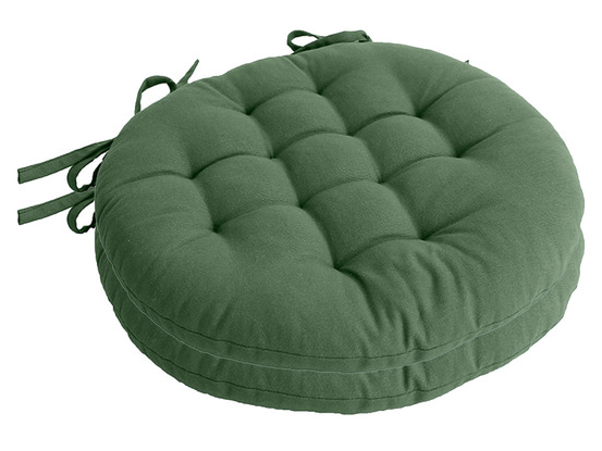 Lot de 2 galettes piquées ronde panama argile ø 38 cm