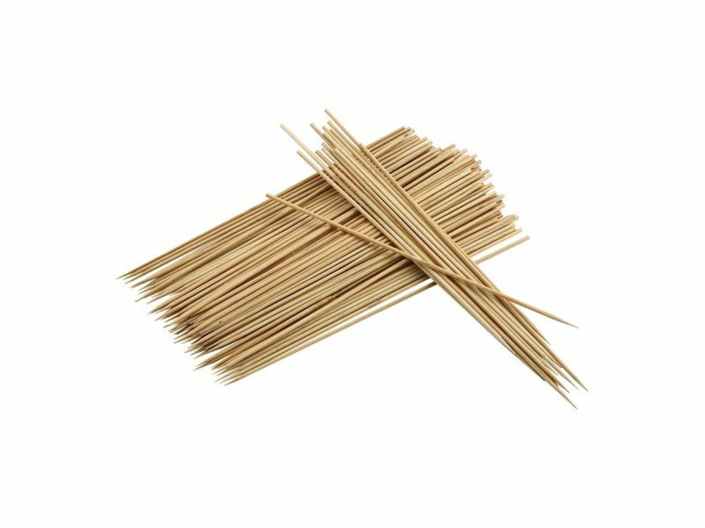 Lot de 100 piques à brochette 25cm en bambou pour barbecue
