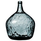 Vase dame jeanne verre recyclé bleu 16l d29 h42
