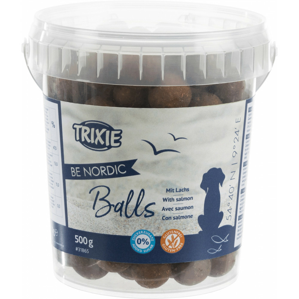 Snack balles friandise au saumon pour chien be nordic 500 g