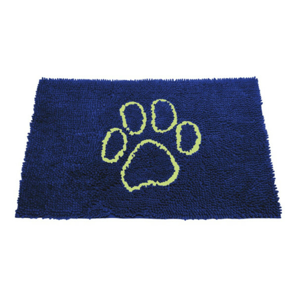 Tapis pour chien microfibres bleu foncé (79 x 51 cm)