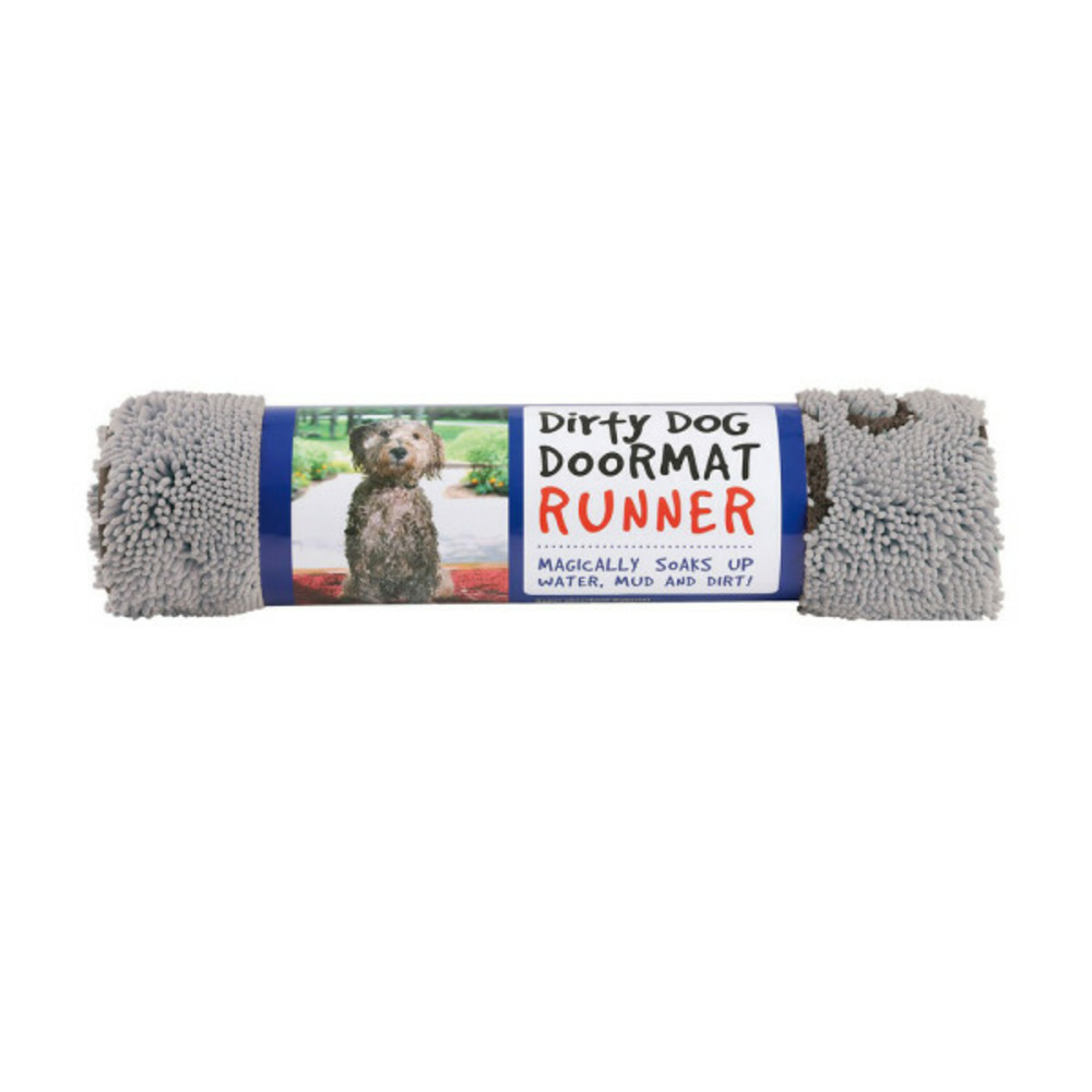 Tapis pour chien runner gris 152 x 76 cm