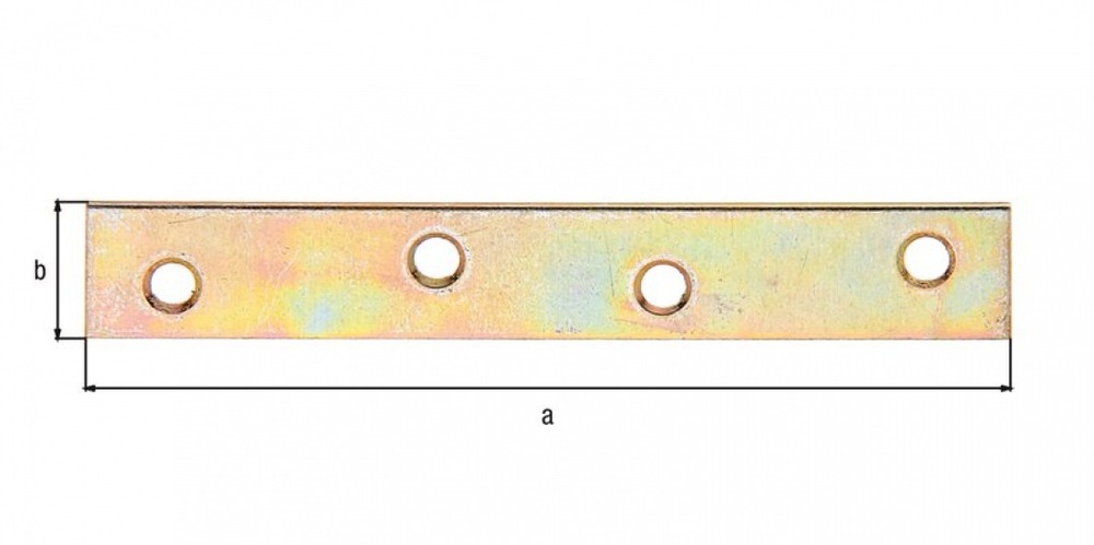 Platine d'assemblage bichro 100x15