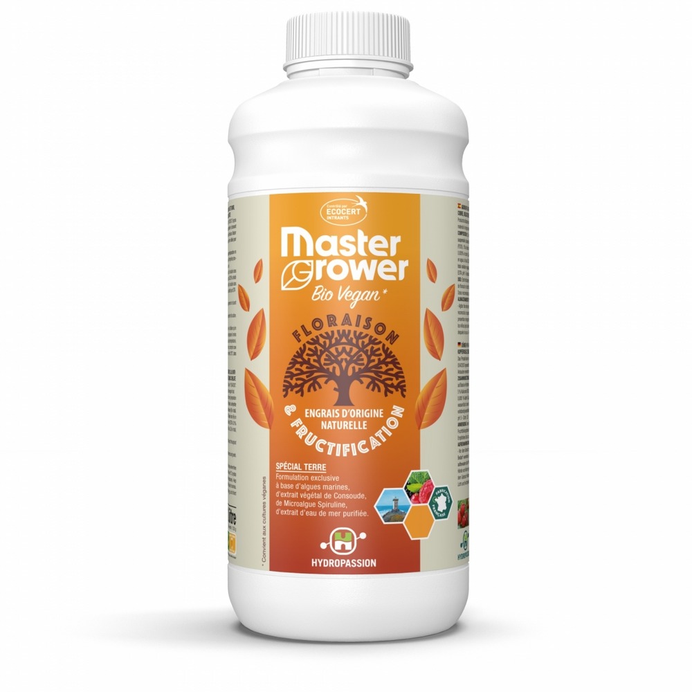 Engrais bio vegan bloom 1 litre master grower