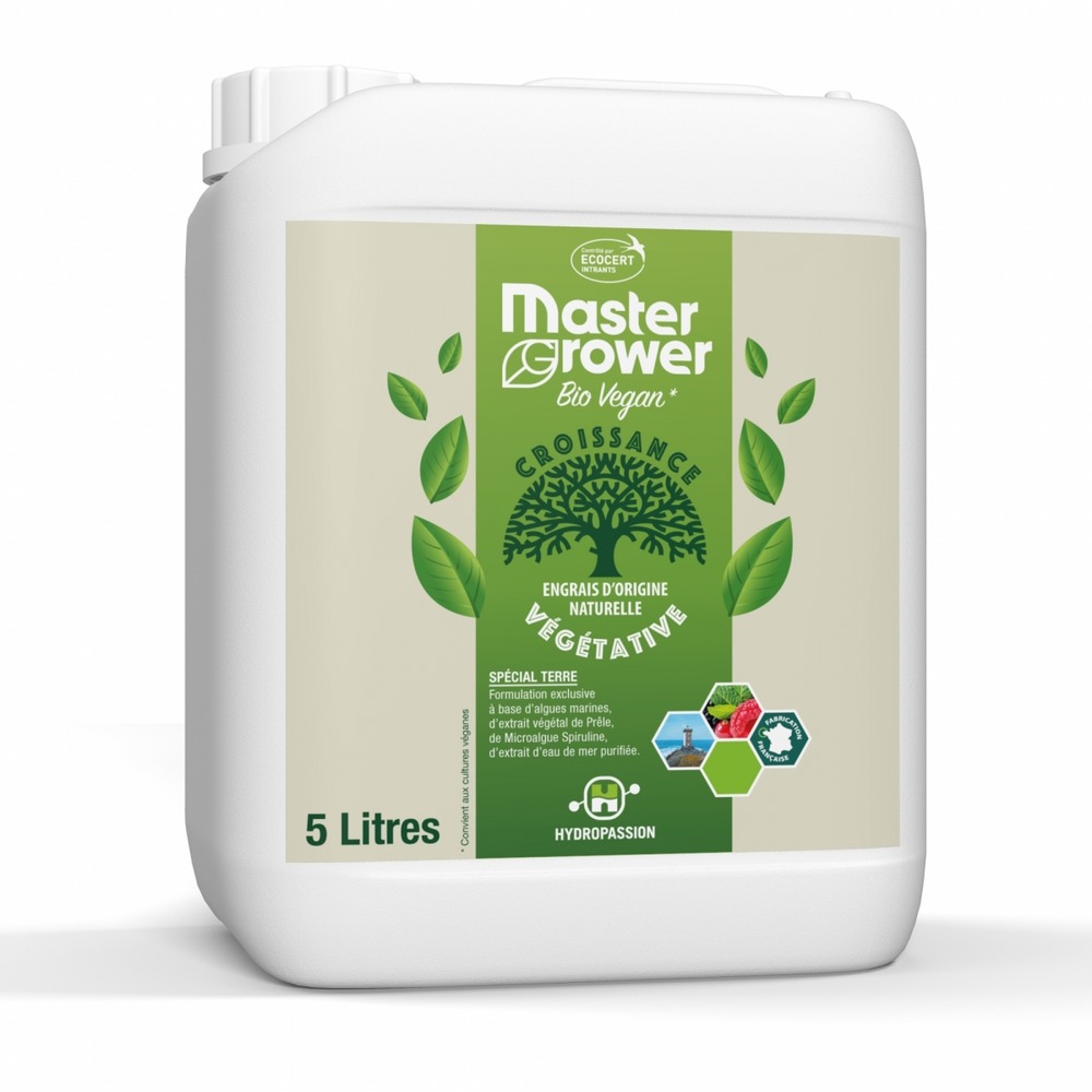 Engrais bio vegan grow 5 litres master grower