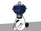 Barbecue à charbon  master-touch gbs c-5750 57 cm deep ocean blue avec kit 2 ust