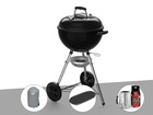 Barbecue à charbon  original kettle e-4710 47 cm + housse + plancha + kit chemin