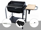 Barbecue charbon roma  + pince inox + gant de protection + kit tournebroche