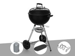 Barbecue à charbon  original kettle e-4710 47 cm + housse + plancha + support ac
