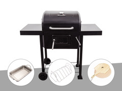 Barbecue à charbon  performance charcoal 2600 + plat à rôtir + support en inox p