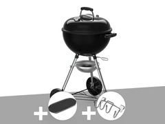 Barbecue à charbon  original kettle e-4710 47 cm + plancha + support accessoires