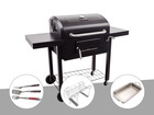 Barbecue à charbon  performance charcoal 3500 + kit 3 ustensiles + grille multi