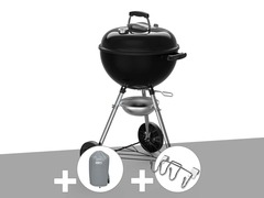 Barbecue à charbon  original kettle e-4710 47 cm + housse + support accessoires