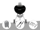 Barbecue à charbon  original kettle 57 cm + housse + kit ustensile + support acc