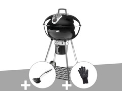 Barbecue à charbon  rodéo 57 cm sur pied + brosse pour grill + gant résistant ch