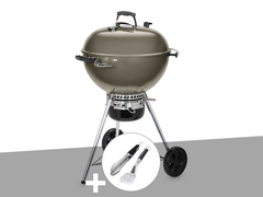 Barbecue à charbon  master-touch gbs c-5750 57 cm smoke grey avec kit 2 ustensil