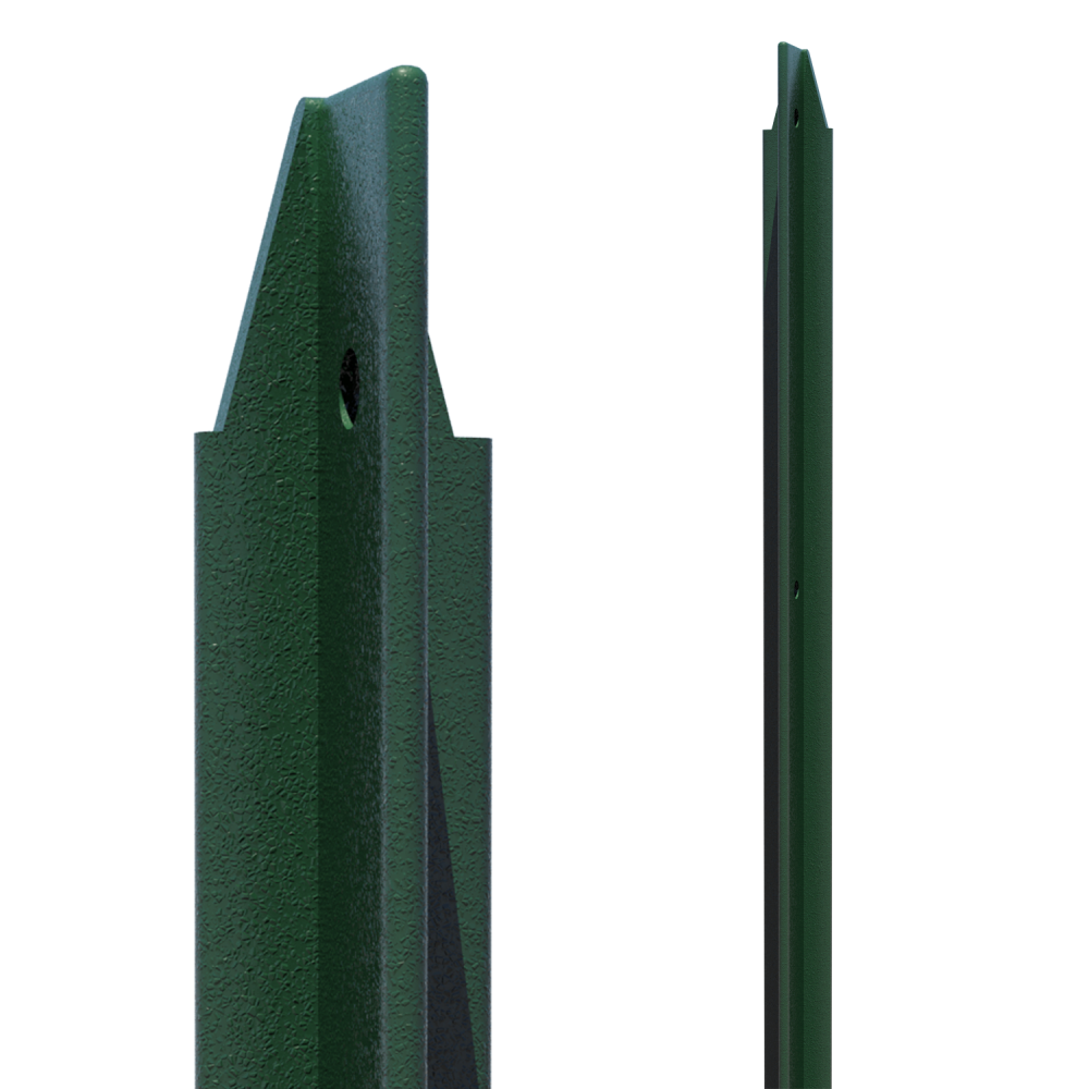 Piquet vert, h.150 x section.30x30x3 cm