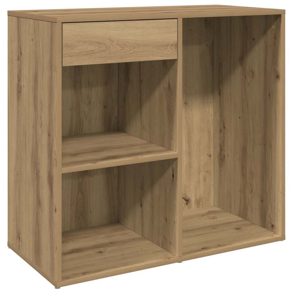 Armoire cosmétique chêne artisanal 80x40x75cm bois d'ingénierie