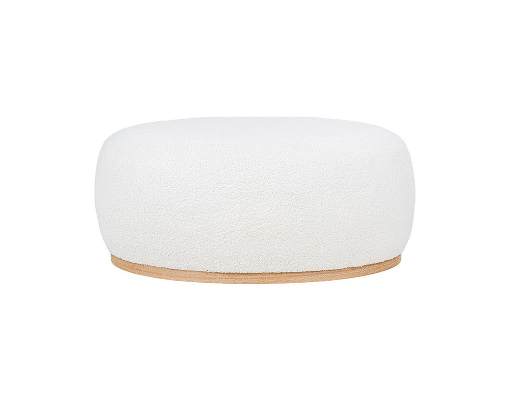 Amy - pouf - en tissu bouclette