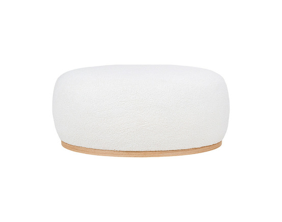 Amy - pouf - en tissu bouclette