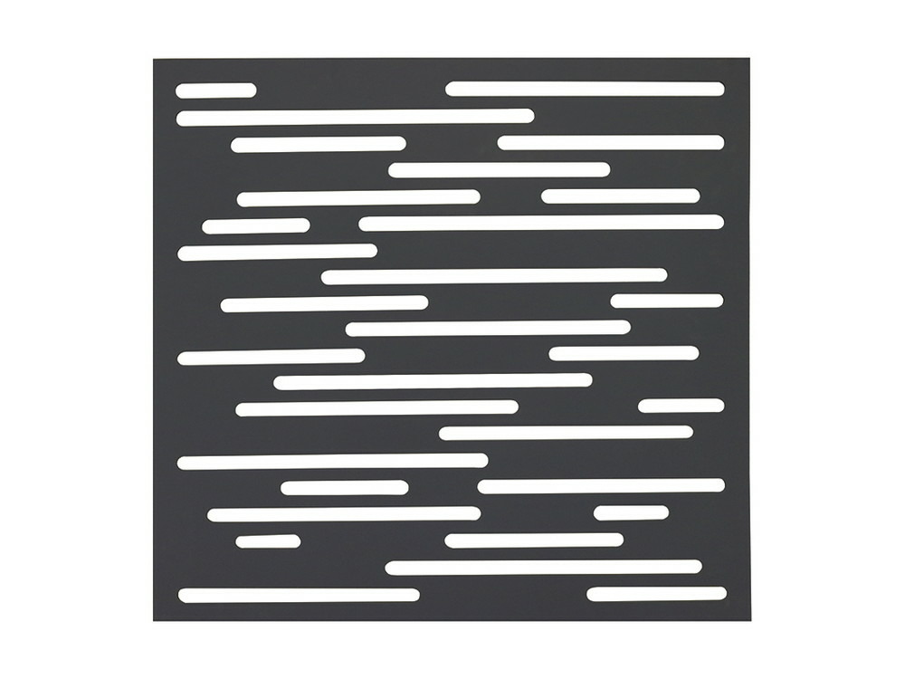 Panneau décoratif nautic anthracite en résine polypropylène - 1m² - fixé au mur