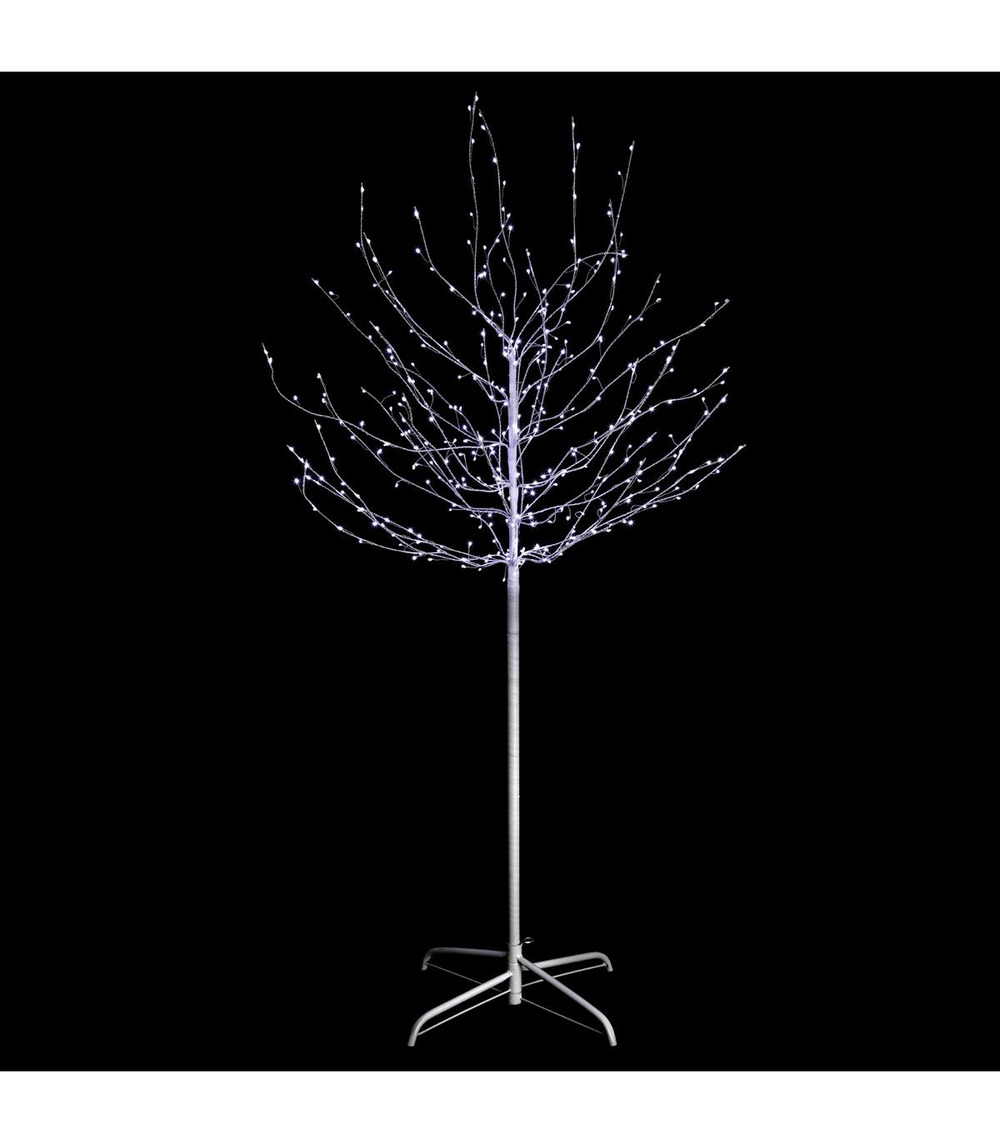 Déco de noël arbre lumineux 400 led blanc froid h 150 cm