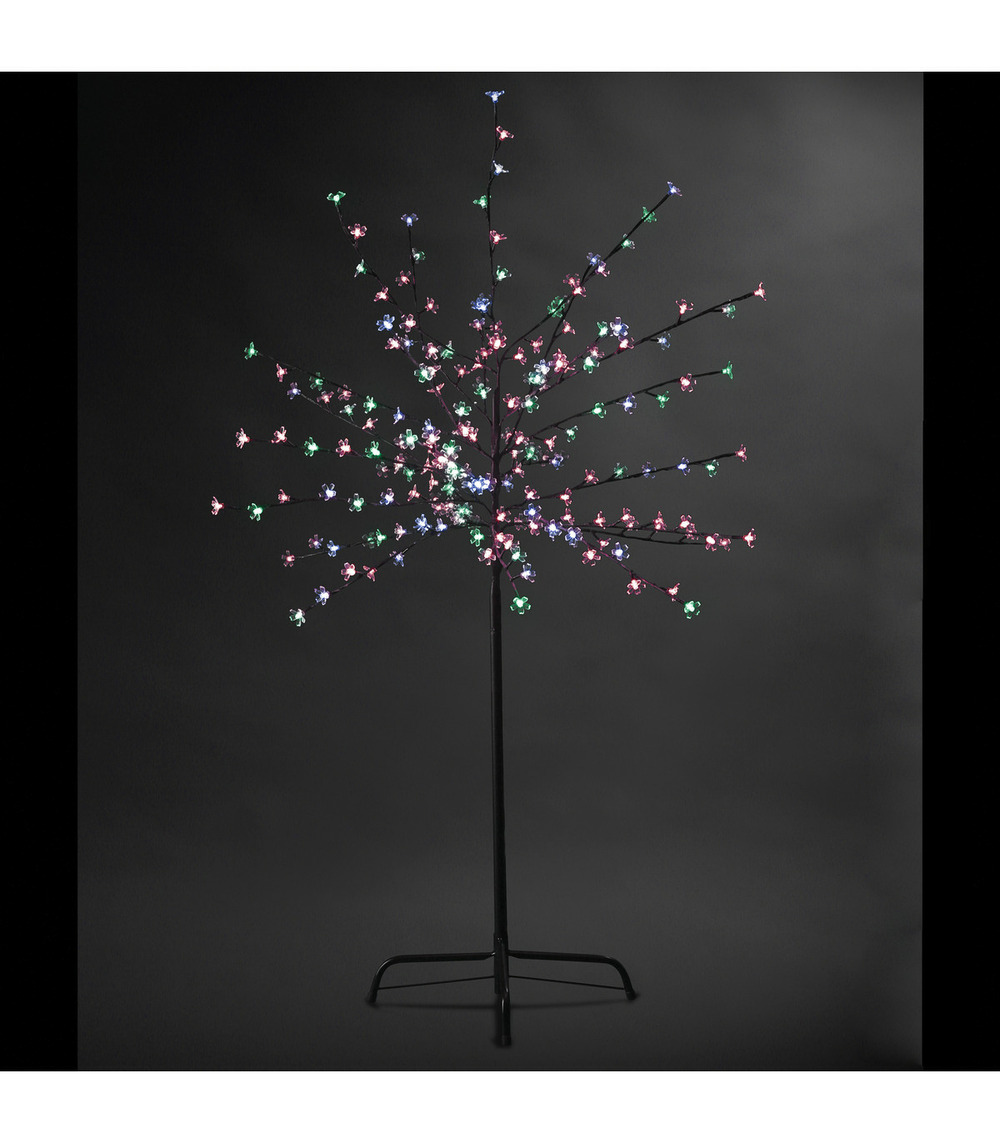 Déco de noël arbre lumineux prunus 200 led à variation de couleurs h 150 cm