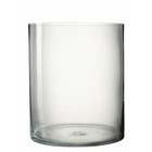 Vase cylindrique en verre transparent 25x25x30 cm