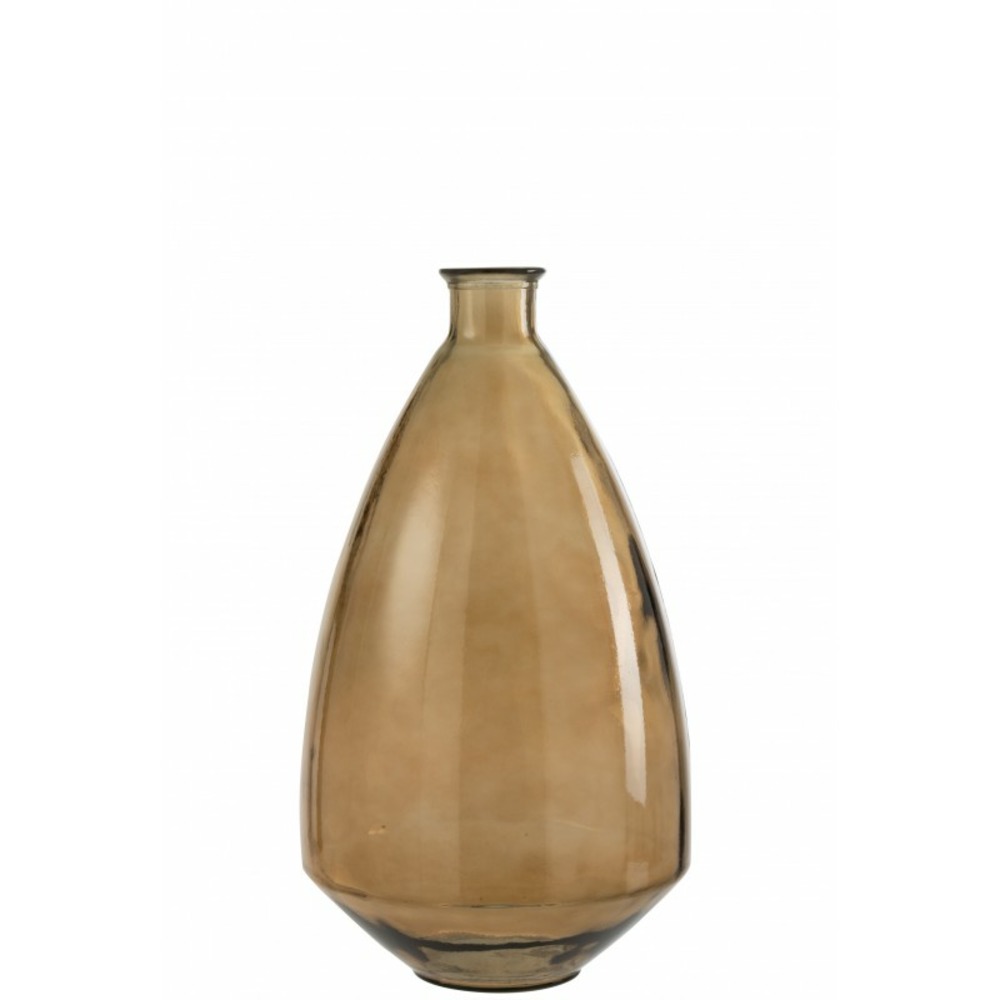 Vase en verre marron l33*l33*h60cm